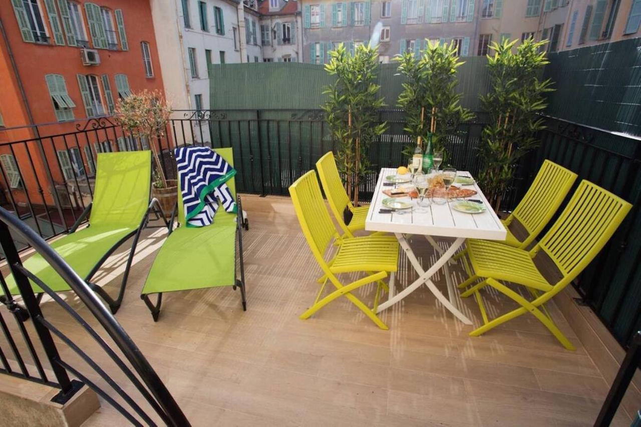 F2 Terrasse, Moderne, Hyper Centre, Clim, Ascenseur Nice Exterior foto